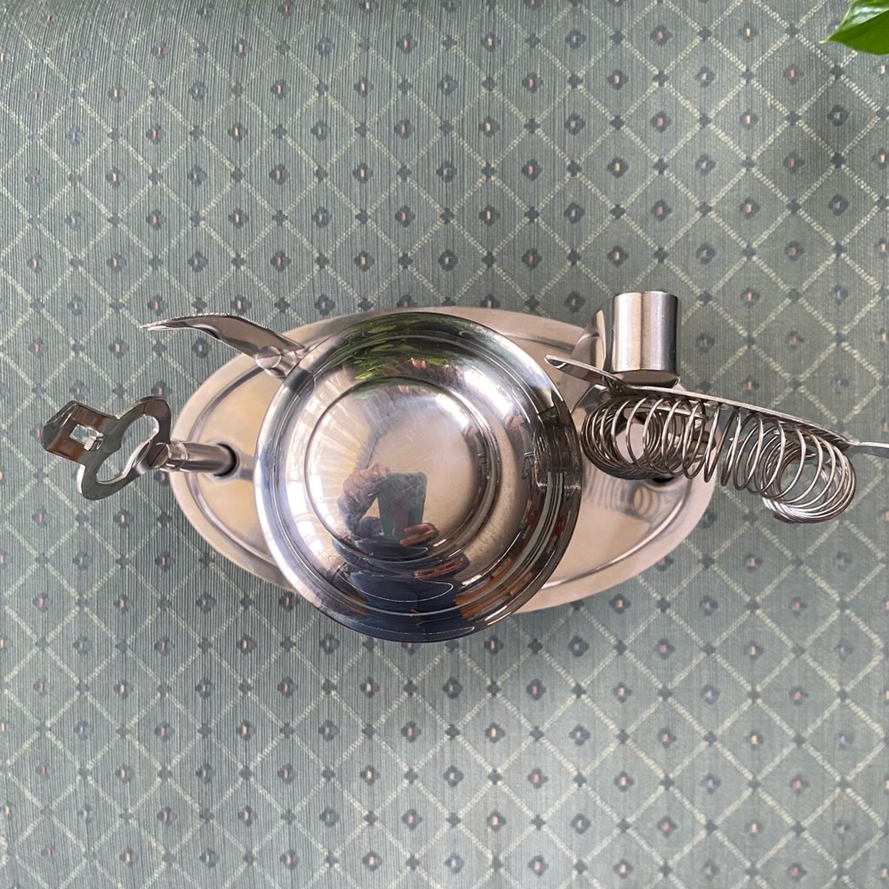 Pier 1 Imports Stainless Steel Cocktail Mixer Bar 6 piece Tool Set - Picture 6 of 11